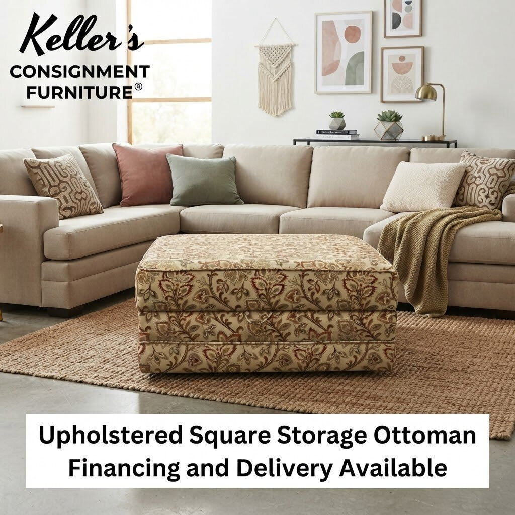 86431 - Upholstered Square Storage Ottoman 39x39x18