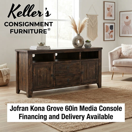 86447 - Jofran Kona Grove 60in Media Console 60x19x32