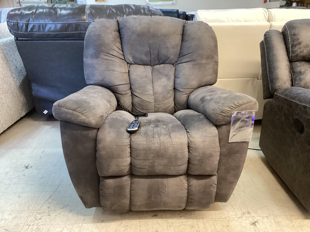 86449 - La-Z-Boy Maverick Gray Power Recliner 39x40x38