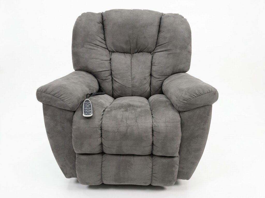 86449 - La-Z-Boy Maverick Gray Power Recliner 39x40x38