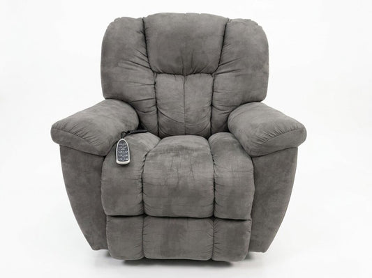 86449 - La-Z-Boy Maverick Gray Power Recliner 39x40x38