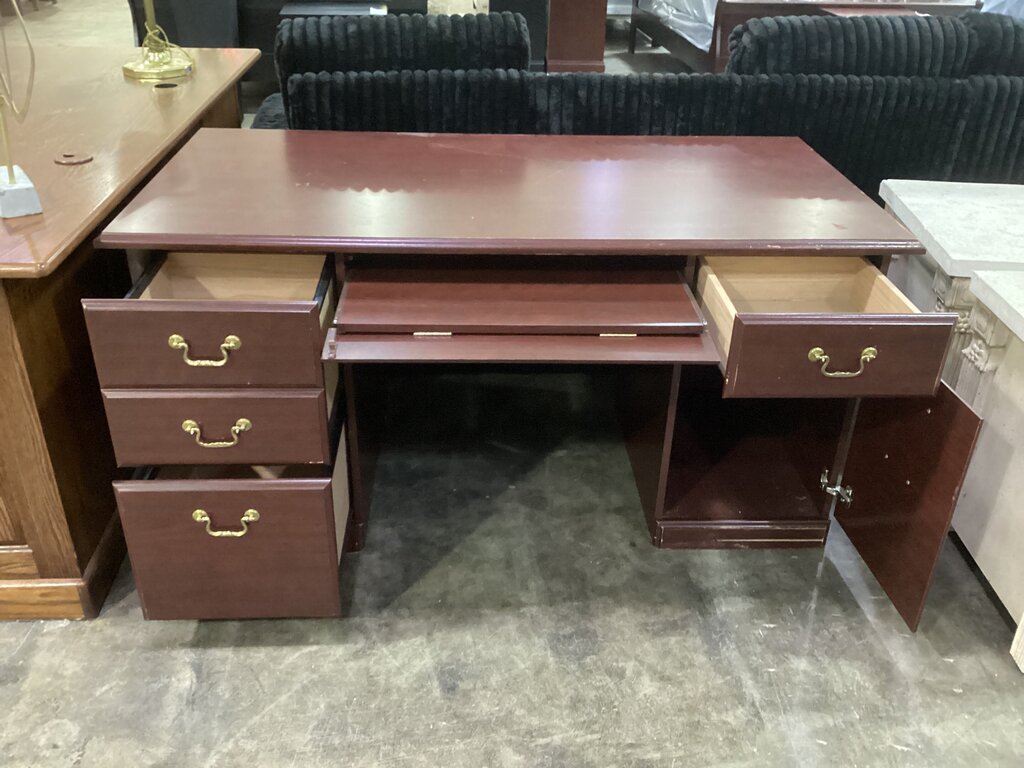 86437 Cherry Office Desk 60x30x30
