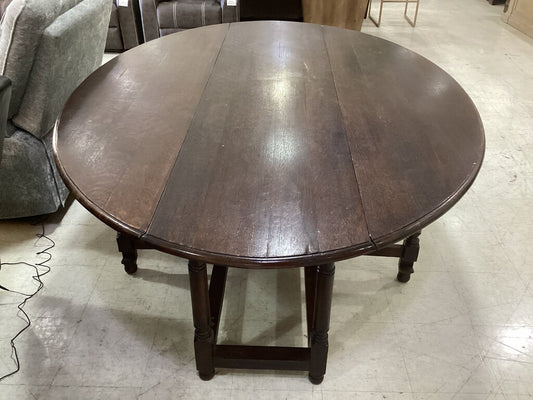 86473 Antique Oak Drop Leaf Gateleg Table 84x59x30