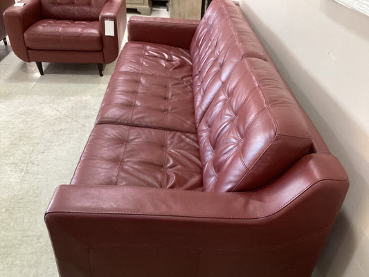 86450 - Centennial Leather Tufted Sofa 91x38x34