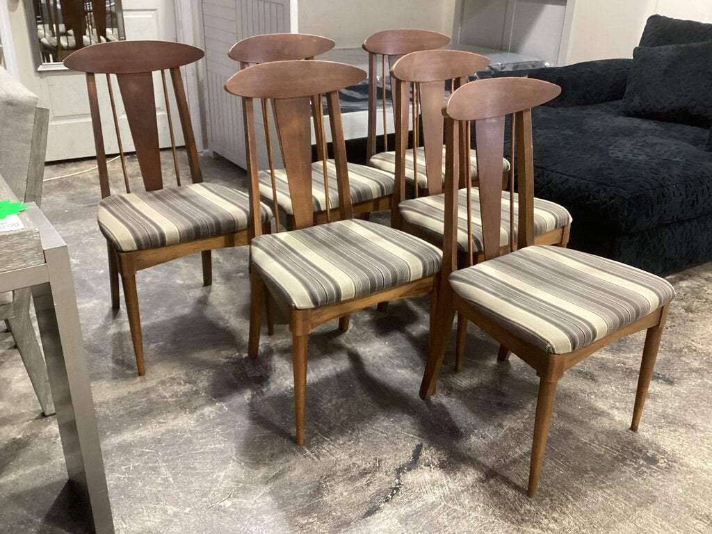 86485 Mid-Century Dining Chairs Set of 6 20x18x36