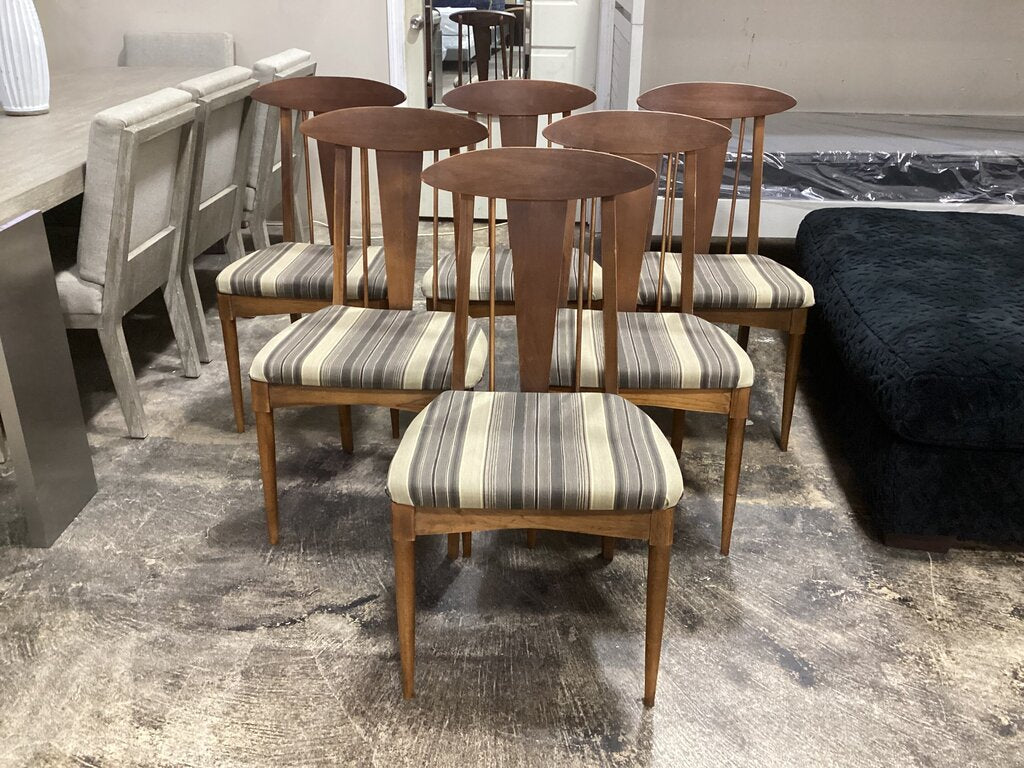86485 Mid-Century Dining Chairs Set of 6 20x18x36