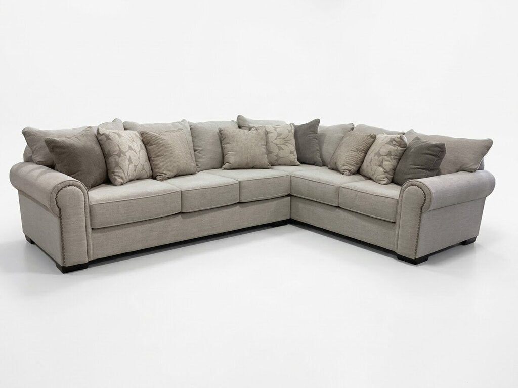 86495 Michael Nicholas So Enfield 2pc Sectional 136x104x38