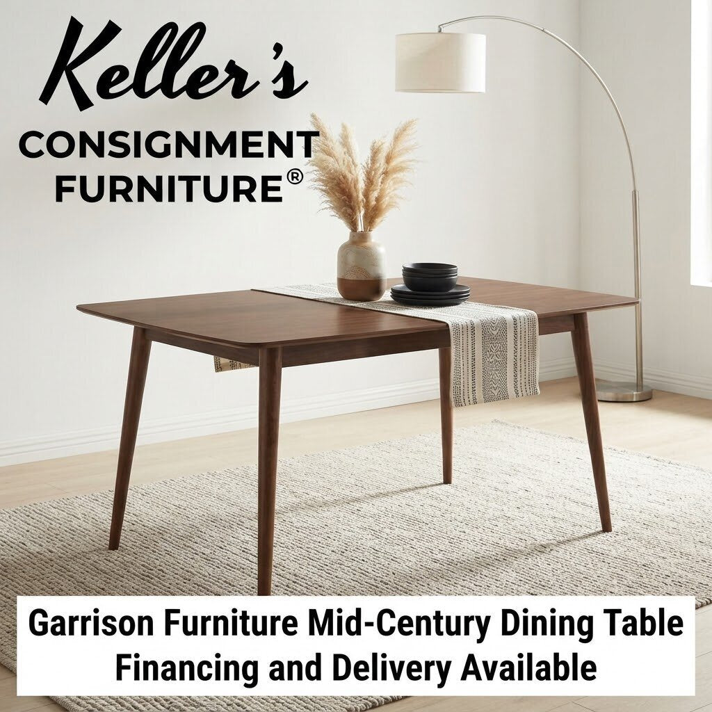 86453 - Garrison Furniture Mid-Century Dining Table 42x60-72-84x29