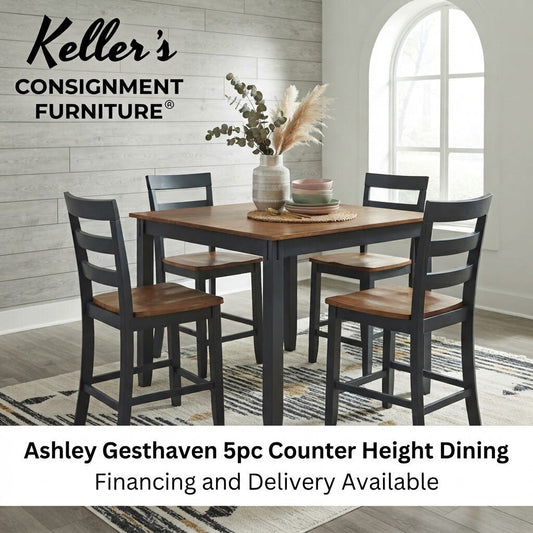 86494 - Ashley Gesthaven 5pc Counter Height Dining 42x42x36