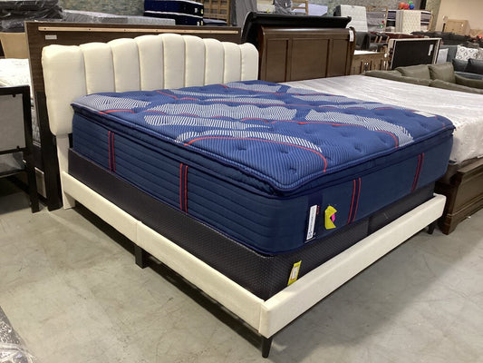 Comfy White NEW King Bed Frame 79x84x51 (CFS9464-CK)