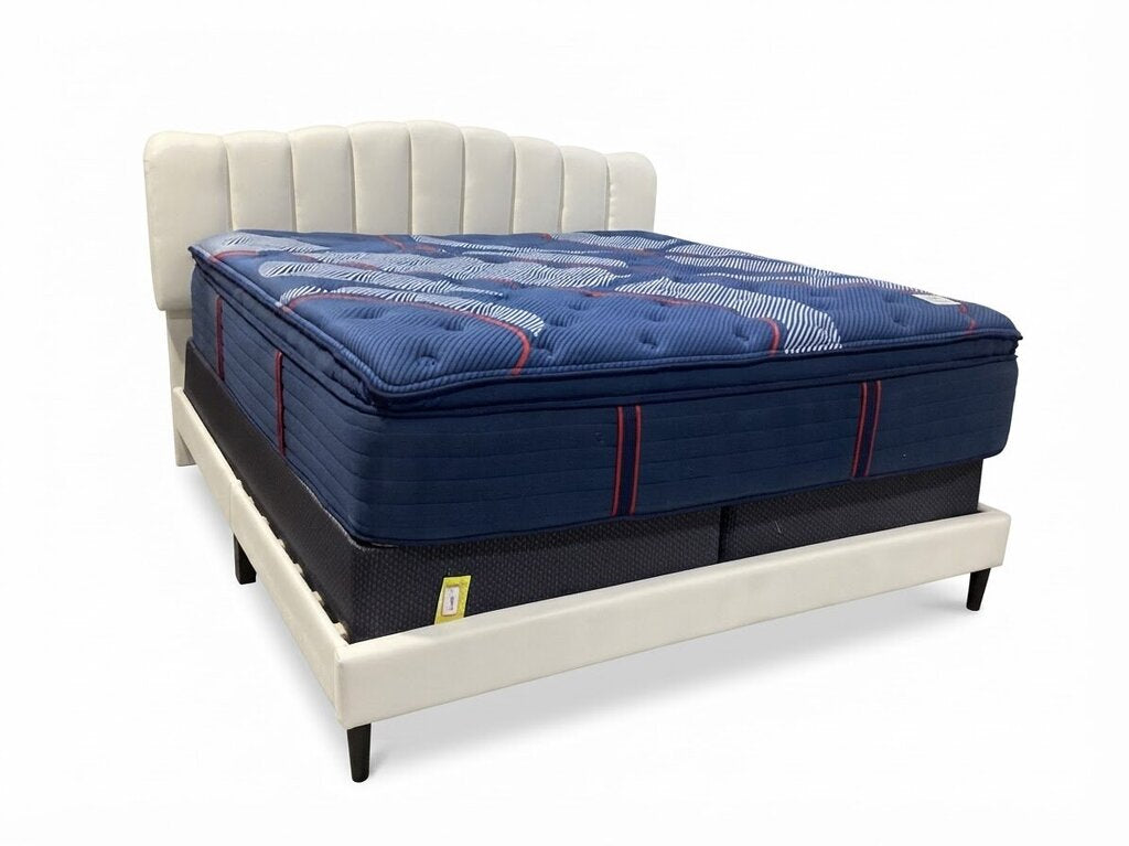 Comfy White NEW King Bed Frame 79x84x51 (CFS9464-CK)