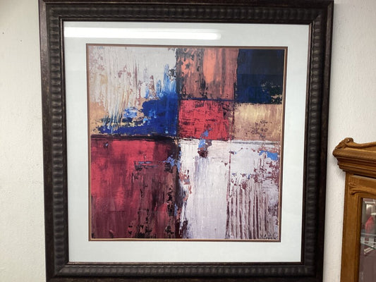 86405 Marta Castells "Solar Ice I" Framed Print 35x35