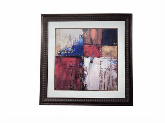 86405 Marta Castells "Solar Ice I" Framed Print 35x35