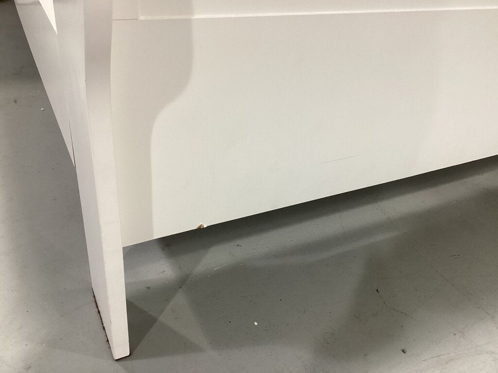 86513 White Queen Sleigh Bed Frame 63x91x47