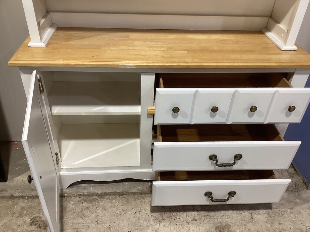 86512 Country Style 2pc Hutch 50x16x80