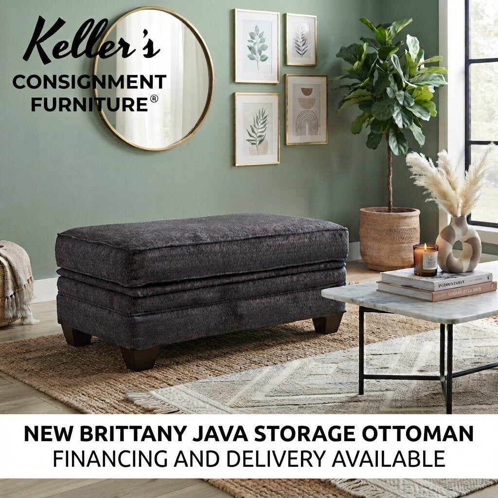 Brittany Java NEW Storage Ottoman 40x25x21 (4806-1331)