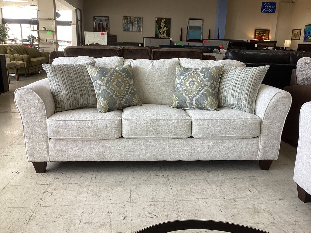Giggles Parchment NEW Sofa 85x36x36 (5043)