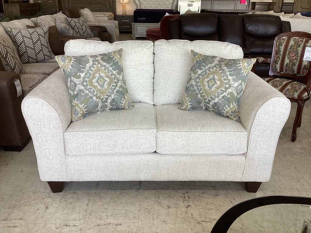 Giggles Parchment NEW Loveseat 62x36x36 (5042)
