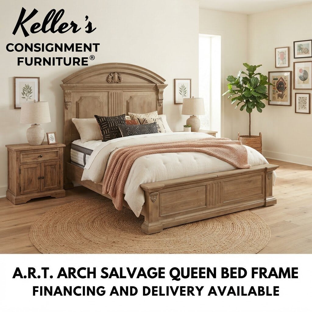 85710 - A.R.T. Chambers Arch Salvage Queen Bed Frame 71x96x82