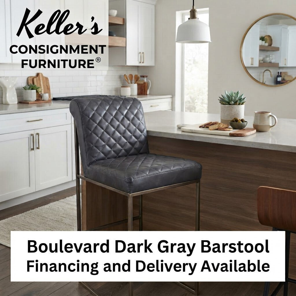 85946 - Boulevard Dark Gray Barstool 20x25x39
