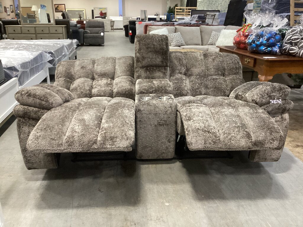 Everest Chocolate NEW Motion Loveseat 80x