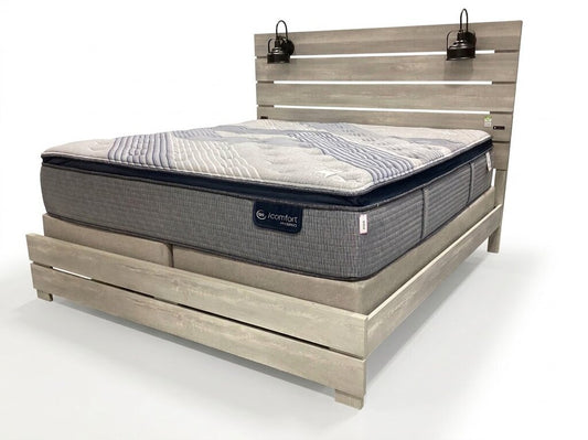 Foundry NEW King Size Bed Frame w/Lamps 79x84x59