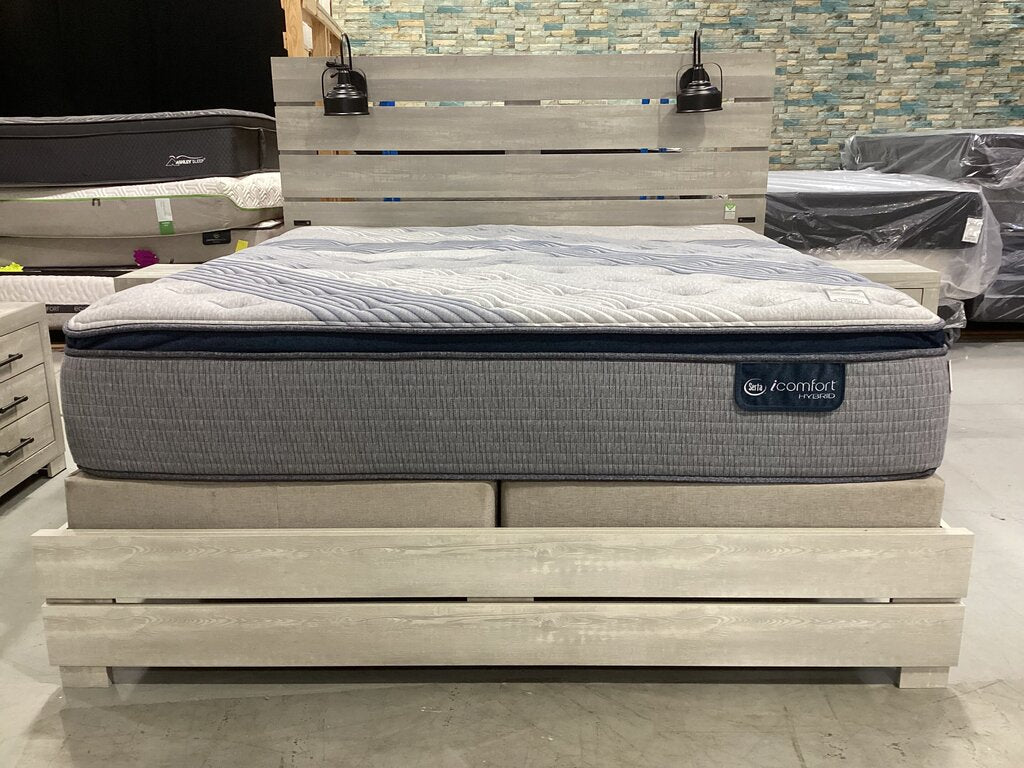 Foundry NEW King Size Bed Frame w/Lamps 79x84x59