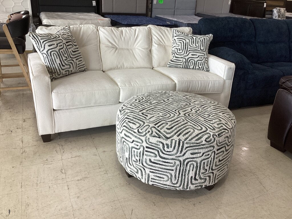 Braves Cream NEW Sofa w/Ottoman