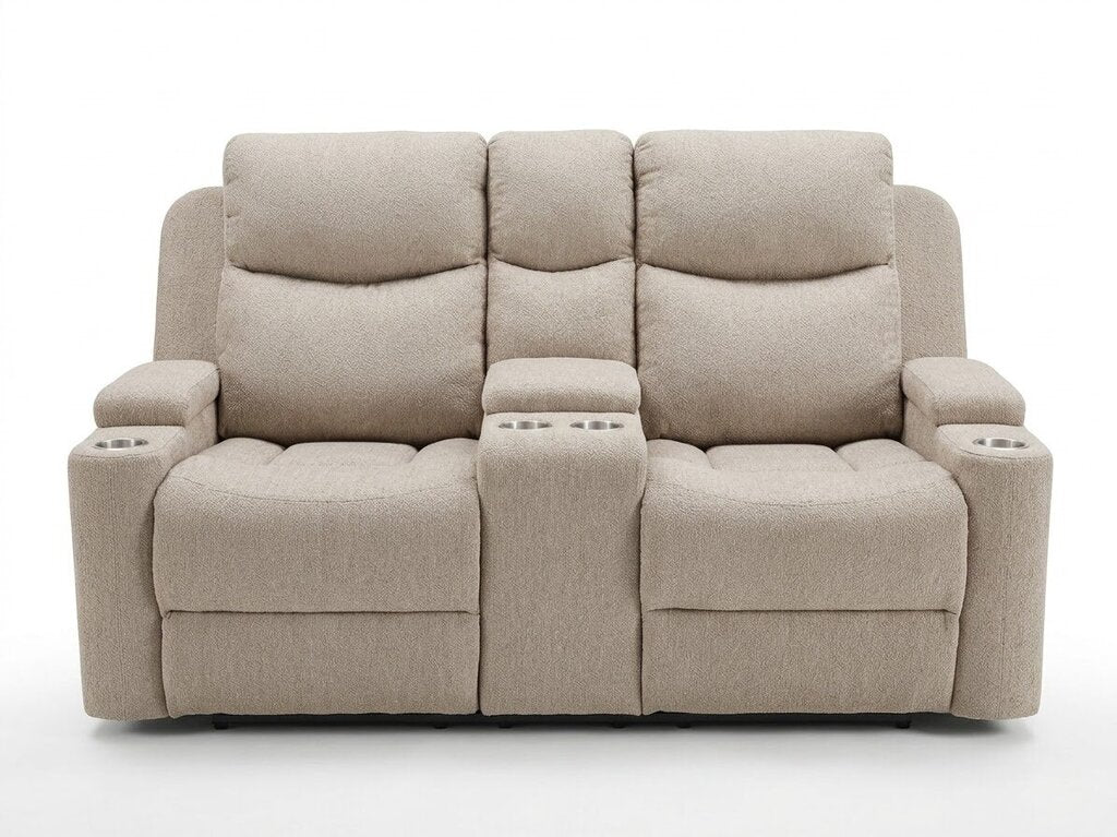 Dakota Brown Chenille New Motion Loveseat (664321)