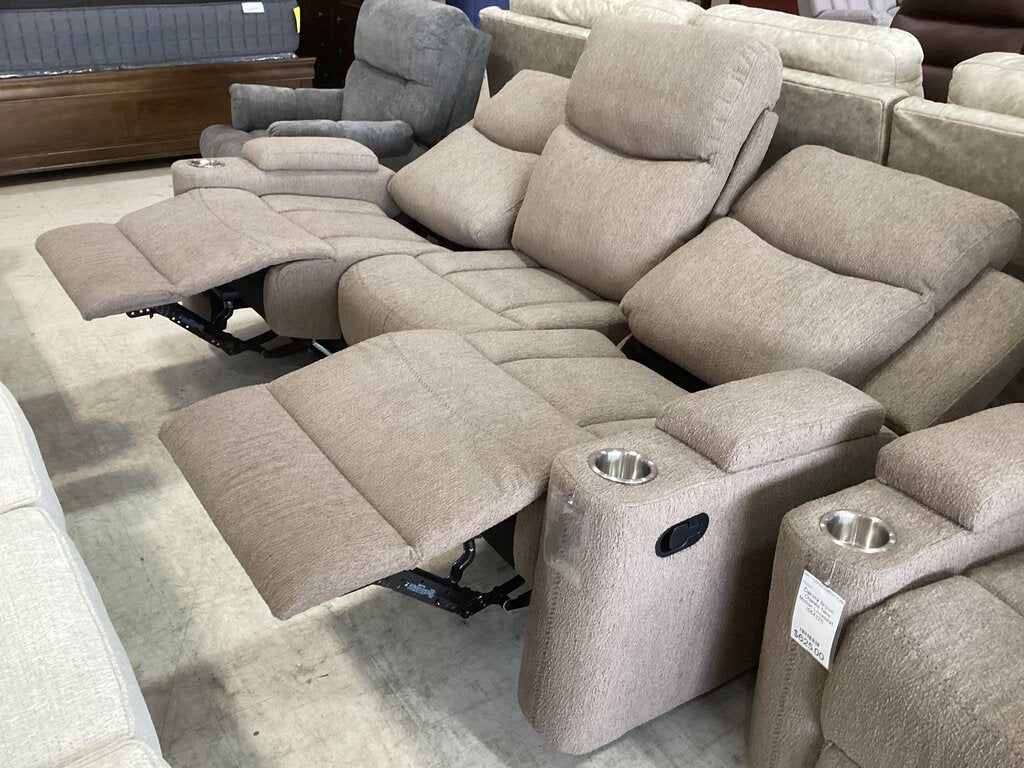 Dakota Brown Chenille New Motion Sofa (664320)