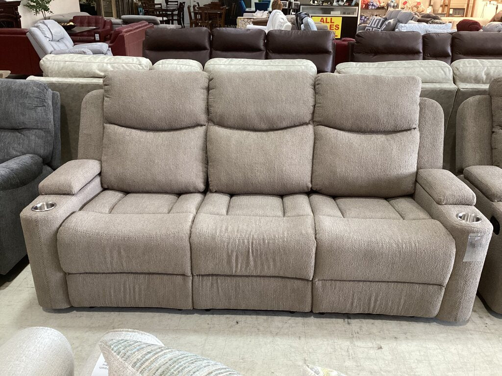 Dakota Brown Chenille New Motion Sofa (664320)