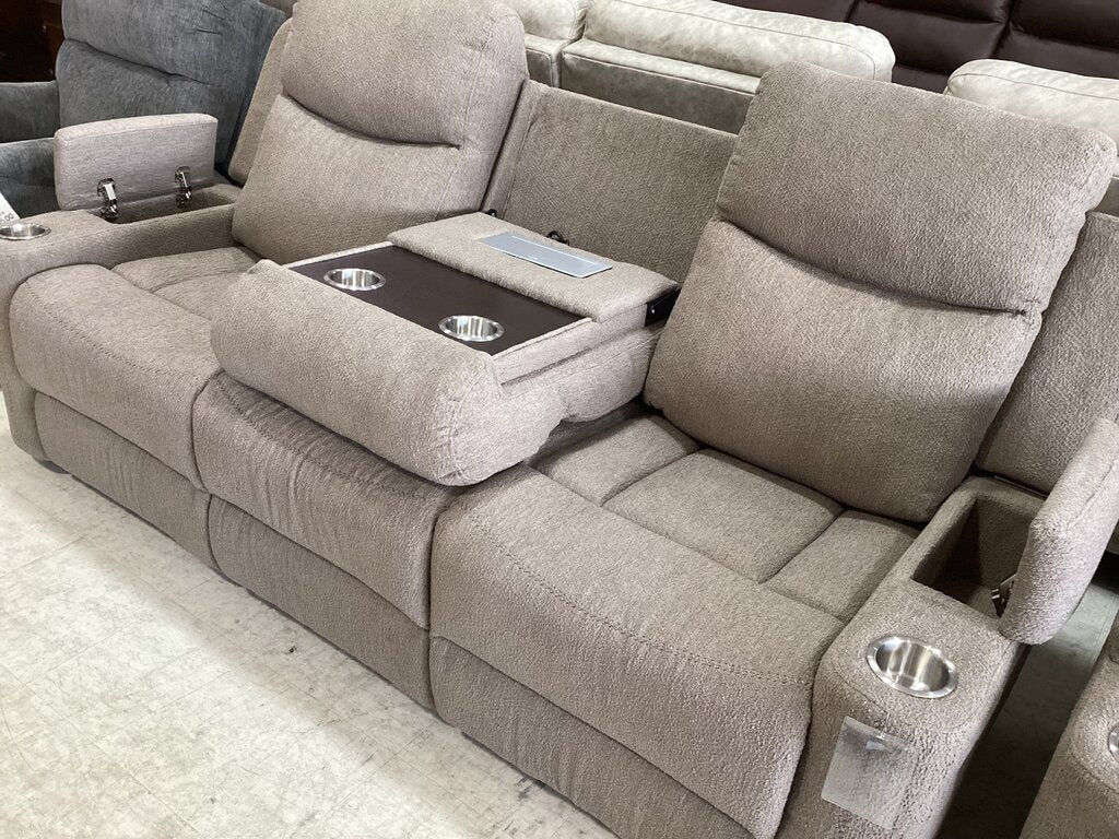 Dakota Brown Chenille New Motion Sofa (664320)