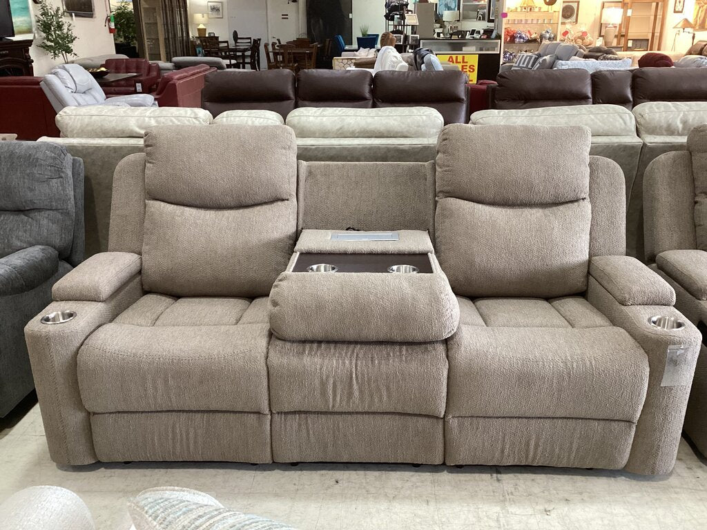 Dakota Brown Chenille New Motion Sofa (664320)