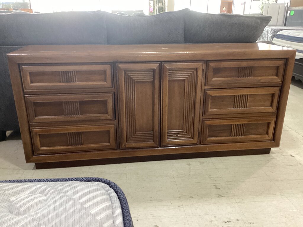 86549 (8545-2) Vintage Wooden Dresser 70x18x31