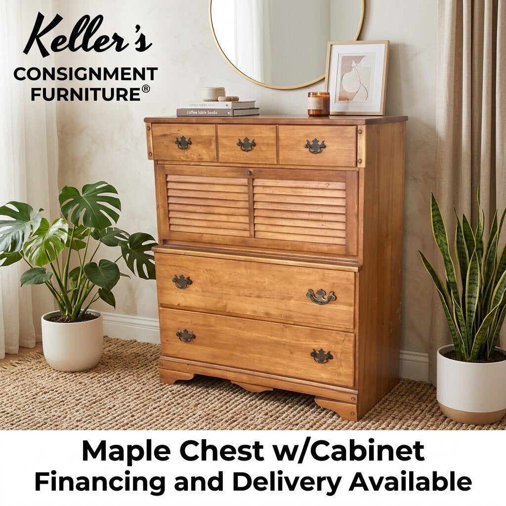 86550 (8545-3) Maple Chest w/Cabinet 36x18x48