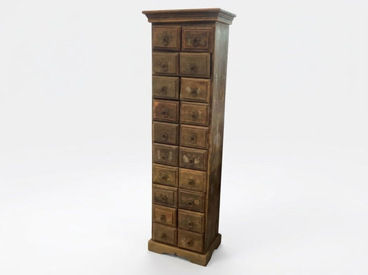 86570 Vintage Apothecary Spice Chest 19x13x63