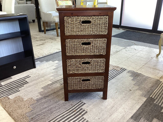 86571 - Wicker Drawer Chest 19x15x36