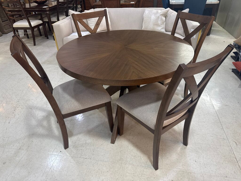 86613 - Round 5pc Dining Set 48x48x30