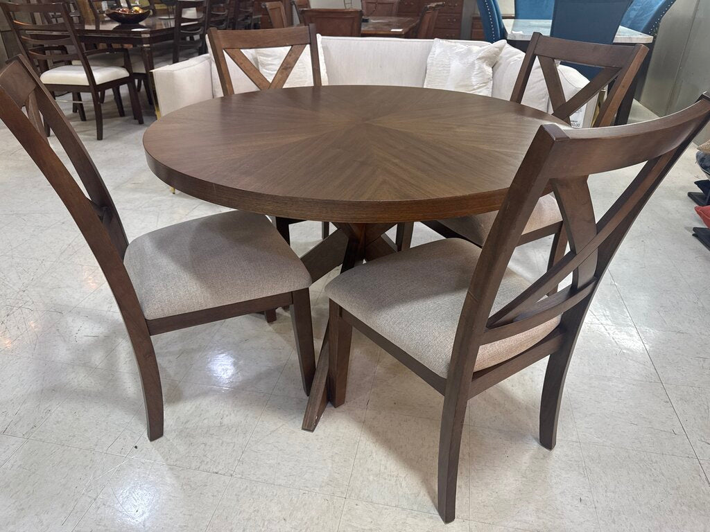 86613 - Round 5pc Dining Set 48x48x30