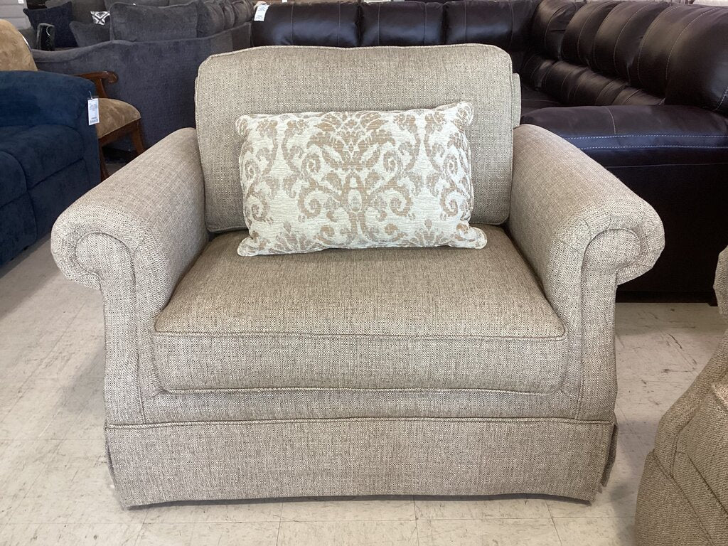 86632 - Mayo Rolled Arm Sofa (92x38x33) & Chair (49x38x33)