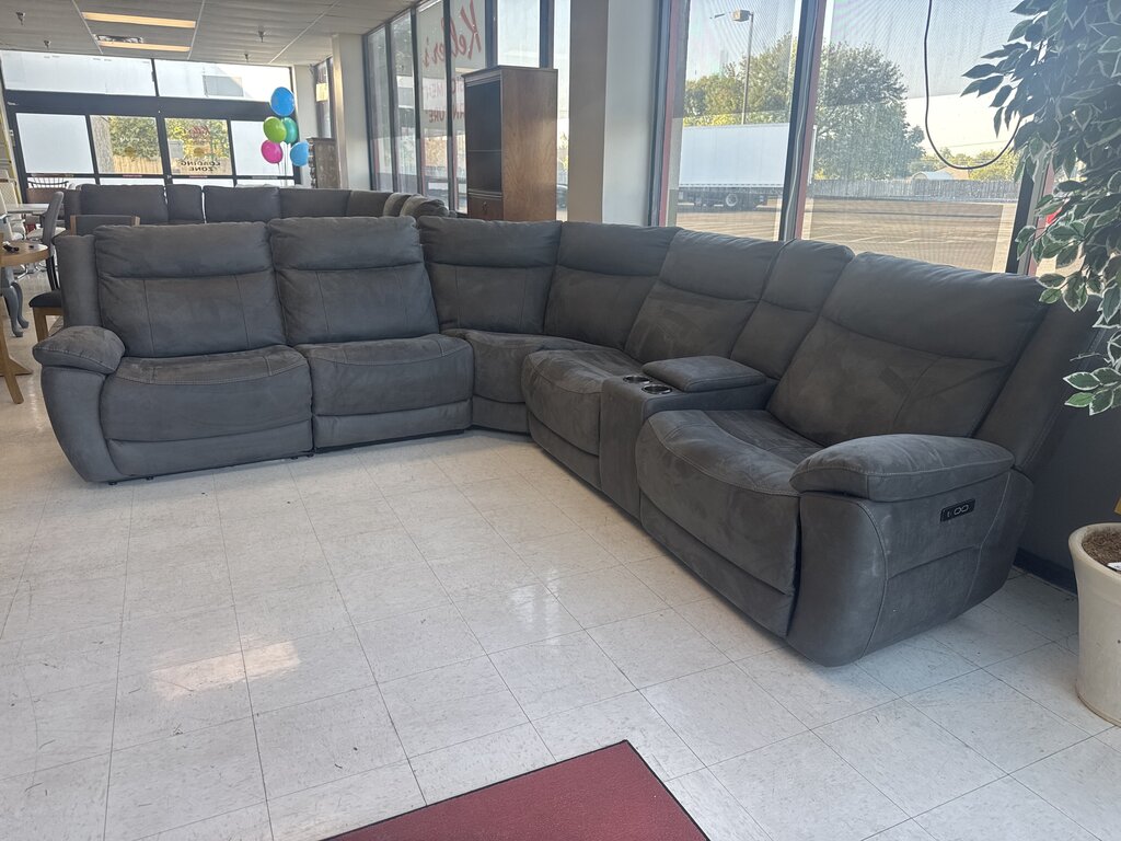 86609 - Dark Gray Power Reclining Sectional