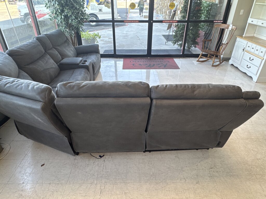 86609 - Dark Gray Power Reclining Sectional