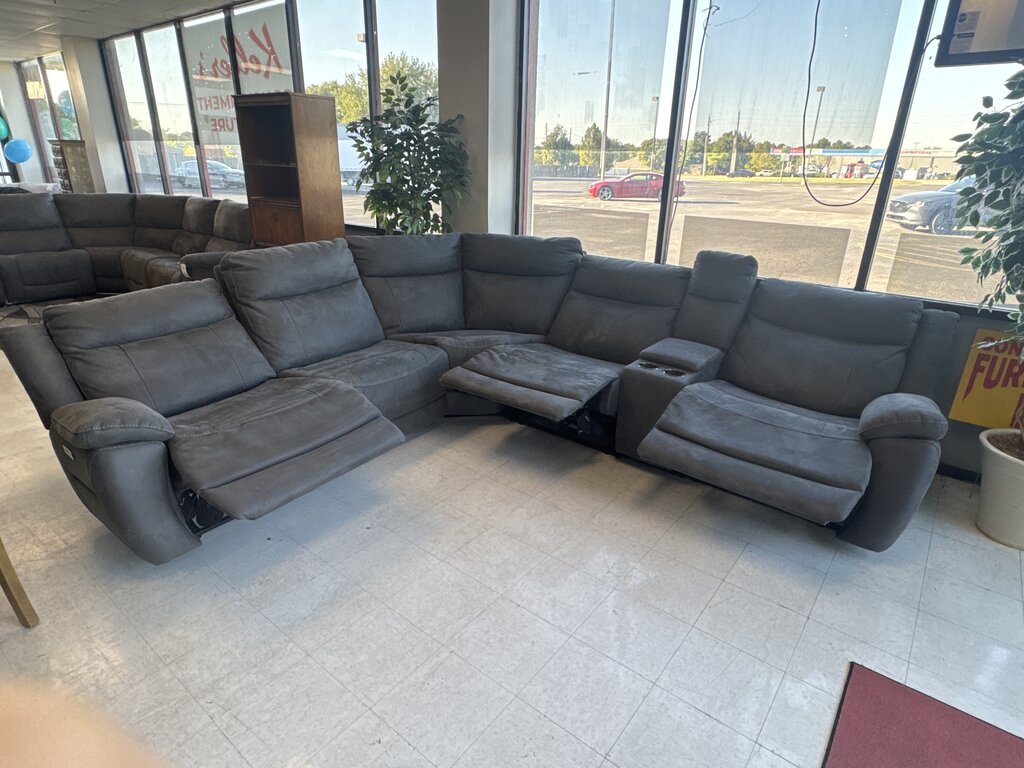 86609 - Dark Gray Power Reclining Sectional