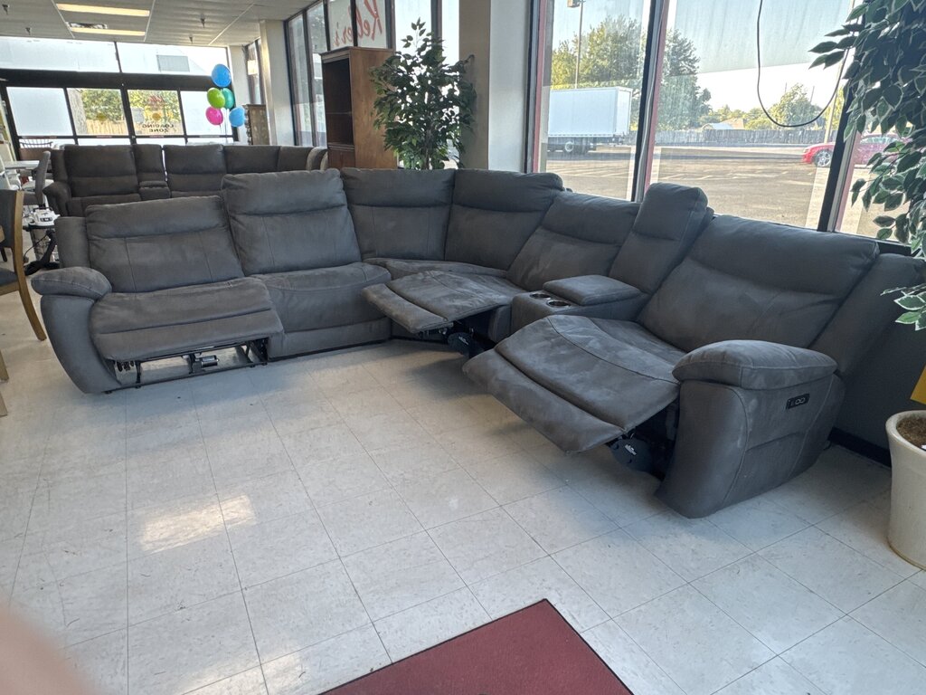 86609 - Dark Gray Power Reclining Sectional
