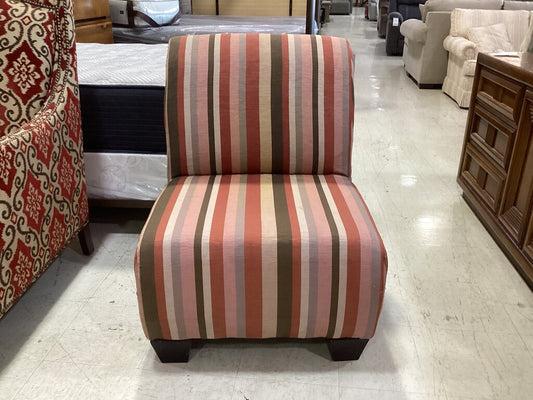 86584 - Striped Slipper Chair 27x27x34