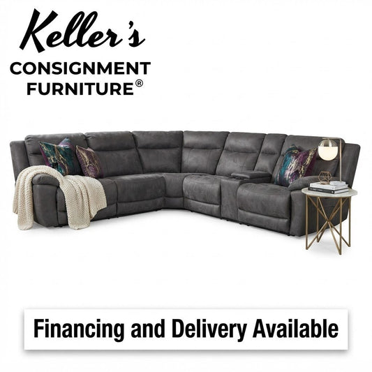 86609 - Dark Gray Power Reclining Sectional