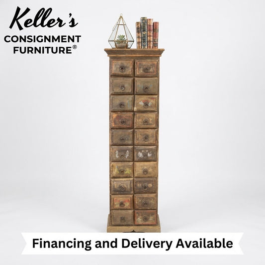 86570 - Vintage Apothecary Spice Chest 19x13x63