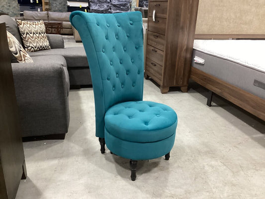 86594 High Back Vanity Chair w/Storage 24x30x40