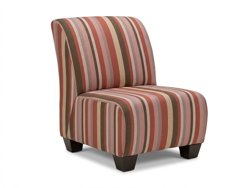 86584 - Striped Slipper Chair 27x27x34