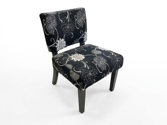 86588 - Black & White Accent Chair 23x27x33